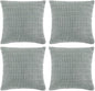 Fancy Homi 4 Packs Decorative Throw Pillow Covers for Living Room Couch Bed, Modern Farmhouse Boho Home Decor, Accent Cushion Case (14 x 14 Inch, Grey Blue)