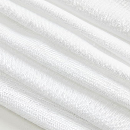 MYSKY HOME French Door Curtains for Closet Doorways, Window White Cotton Sheer Drapes Light Filtering Cute Curtain Panels Elegant Look for Classroom/Guestroom, 50" x 72", White, 2 PCs