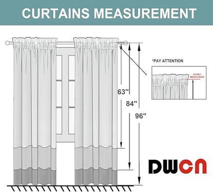 DWCN Navy Blue Blackout Curtains for Living Room 95 Inch Length 2 Panels Set, Window Drapes Thermal Insulated Room Darkening Rod Pocket Curtains for Kids Boys Room (W52 x L95 Inch, Navy Blue)
