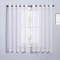 NICETOWN Sheer Curtains for Patio Door - Ring Top Voile Textured Soft Lightweight Curtains and Drapes Elegant for Bedroom/Kitchen/Living Room Home Decor, W70 x L63, White, 2 Panels