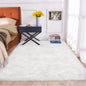 ORINOVA White Fluffy 5x7 Washable Area Rugs for Bedroom Faux Fuzzy Sheepskin Fur Rug for Living Room Nursery Rug
