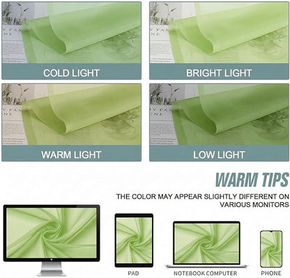 Sheer Curtains 84 Inches Long 2 Panels, Elegant Airy Transparent Light Filtering Window Curtains, Window Drapes for Christmas, Top Dual Rod Pocket Design, Lime, 2x42Wx84L Inches