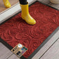 GORILLA GRIP 100% Waterproof All-Season WeatherMAX Doormat US Designed Natural Rubber, Stain and Fade Resistant, Low Profile Indoor Outdoor Door Mats, Easy Clean Patio Mat, 29x17, Red Vintage Wine
