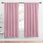 NICETOWN Window Curtains Blackout Drapes, Rouge Pink, 1 Pair, 52 by 72-Inch, Thermal Insulated Solid Rod Pocket Blackout Curtains/Draperies for Living Room