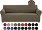 Joccun Stretch Couch Cover Slipcovers, 1-Piece Sofa Covers for 3 Cushion Couch Spandex Jacquard Washable Furniture Protector Cover for Living Room,Kids,Pets(Sofa,Fossil)