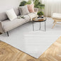 Ashler Faux Fur Rug, Ultra Soft Faux Rabbit Fur, Grey Area Rugs, 6 x 9 Feet Rectangle, Machine Washable Nursery Decor Throw Rugs for Bedroom, Kids Room, Living Room