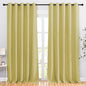NICETOWN Room Darkening Curtains for Windows - Home Fashion Energy Saving Grommet Top Thermal Insulated Drapes for Bedroom/Patio Door (Paler Yellow, 1 Pair, 66 by 90 Inch)