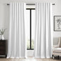 Topfinel 95 inch Living Room Curtains 2 Panels 100% Blackout Linen Texture Curtain Beige White Window Drapes with Back Tab Rod Pocket Light Blocking Thermal Insulated Curtains Pinch Pleated Drapes