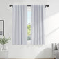 PONY DANCE Greyish White Non-See-Through Curtains - 52 Wide by 72 Long Room Darkening Home Decor Window Treatments(60% Light Block) Drapes for Living Room/Bedroom with Back Tab, 2 Panels