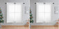 OWENIE Sheer White Curtains Living Room 54 inches Long, Rod Pocket Curtain Sheers Bedroom, Light Filtering Voile Panels Drapes Small Window Treatments 2 Panels, 42" W x 54" L, White (Pack of 2)