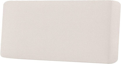 H.VERSAILTEX Super Stretch Individual Seat Cushion Covers Sofa Covers Couch Cushion Covers Slipcover Sets Thick Jacquard Textured Twill Fabric (1 Piece Sofa Cushion Cover, Ivory)