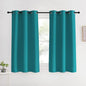 NICETOWN Room Darkening Curtains 60 inch Length 2 Panels, Peacock Teal, 2 Pieces, W42, Thermal Insulated Grommet Blackout Curtains for Modern Casual Elegant Bedroom Kids Room Theme Decoration