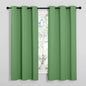 NICETOWN Room Darkening Curtains 63" Long Set of 2 for Bedroom, Forest Green Nursery Essential Thermal Insulated Solid Grommet Top Blackout Curtains/Drapes (1 Pair, 42 inches Wide)