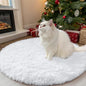 OLANLY White Round Rugs for Bedroom - Machine Washable, 3 ft Circle Area Rugs for Living Room, Soft and Fluffy Shaggy Carpet for Teen Girls and Boys, Nursery Rooms, Dorms, Home Decor Aesthetic