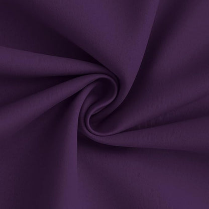Yakamok 100% Blackout Curtain Panels 84 inches Cold and Light Blocking Drapes for Nursery, 2 Thick Layers Thermal Insulated Draperies (2 Pieces, 50 Wide Each Panel, Purple/White Backing)