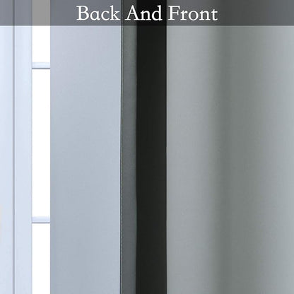 SimpleHome Ombre Room Darkening Curtains for Living Room, Light Blocking Gradient Grey to Greyish White Thermal Insulated Grommet Window Curtains/Drapes for Bedroom, 2 Panels, 52x72 inches Length