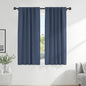 PONY DANCE Bedroom Curtain Panels - Window Drapes Home Decor Light Block Room Darkening Back Tab/Rod Pocket Energy Efficient for Dining Room, 42" W by 63" L, Blue Haze, 2 Pieces