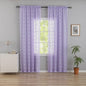 YJ YANJUN Vintage Lace Curtains 84 Inches Long-Victorian Floral Pattern Lavender Sheer Curtain Panels for Living Room Bedroom,Light Filtering, Romantic Girly Drapes 2 Panels 52W x 84L Light Purpel