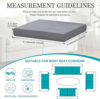 12Pcs Stretch Patio Cushion Covers,Outdoor Couch Covers Replacement,Outdoor Couch & Sofa Slipcovers,for Patio Furniture Cushion Covers,Washable Reusable urniture Protector(Grey,Cover Only)
