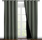 NICETOWN 100% Blackout Curtains 86 inches Long, Pair of Energy Smart & Noise Blocking Out Drapes for Baby Room Window, Thermal Insulated Guest Room Lined Window Dressing(Dark Mallard, 55 inches Wide)