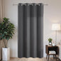Joydeco Blackout Patio Sliding Door Curtains 84 Inches Long, Grommet Privacy Room Divider Curtains, Extra Wide Thermal Blackout Drapes for Bedroom Living Room (Grey, 60Wx84L, 1 Panel)
