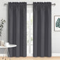 DWCN Blackout Curtains for Bedroom 84 inches Long 2 Panels Set, Solid Thermal Insulated Energy Saving Rod Pocket Window Treatment Curtains Blackout Drapes (W38 x L84 Inch, Dark Grey)