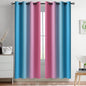 Yakamok Ombre Pink and Blue Curtains for Bedroom, Gradient Room Darkening Curtains, Grommet Thermal Insulated Light Blocking Window Drapes/Curtain for Living Room,52 x 72 Inch,2 Panels