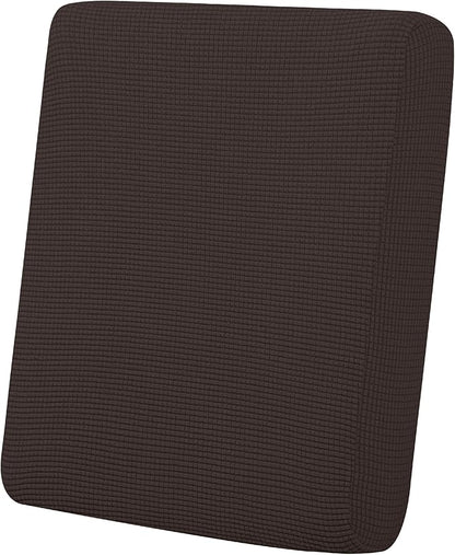 Easy-Going Stretch Chair Cushion Cover Sofa Cushion Furniture Protector Sofa Seat Sofa Slipcover Sofa Cover Soft Flexibility with Elastic Bottom(Chair Cushion, Chocolate)