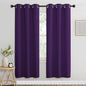 NICETOWN Room Darkening Curtains for Nursery, Grommet Thermal Insulated Light Blocking Window Treatments Sound Reducing for Bedroom, W37 x L72, 2 Panels, Royal Purple