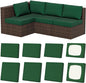8Pcs Stretch Patio Cushion Covers, Outdoor Couch & Sofa Replacement Slipcovers for Patio Furniture Cushion Covers, Washable Reusable Furniture Protector