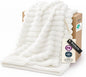 Bedsure GentleSoft White Throw Blanket for Couch - Mothers Gifts Day Birthday Gifts for Women Mom Her, Soft Cozy Fleece Throw Blanket for Girl, Room Home Bedroom Spring Decor, Off White, 50x60 Inches