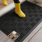 GORILLA GRIP 100% Waterproof All-Season WeatherMAX Doormat 35x23, US Designed Natural Rubber, Stain and Fade Resistant, Low Profile Indoor Outdoor Door Mats, Easy Clean Patio Mat, Black Maze