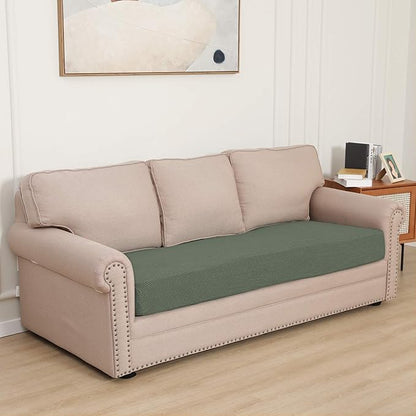 Easy-Going Stretch Cushion Cover Sofa Cushion Furniture Protector Sofa Seat Sofa slipcover Sofa Cover Soft Flexibility with Elastic Bottom(Sofa Cushion, Greyish Green)