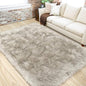 LOCHAS Soft Fluffy Faux Fur Rugs for Bedroom Bedside Rug 3x5 Feet, Washable, Furry Sheepskin Area Rug for Living Room Girls Room, Luxury Shag Carpet Home Decor, Beige