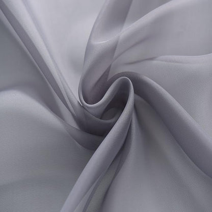 SpaceDresser Sheer Voile Window Treatment Rod Pocket Curtain Panels for Kitchen Bedroom Living Room Drapes Sunlight Filtering Privacy Semi Home Decor Assorted Colors Sizes (Grey, 52 W x 84 L)