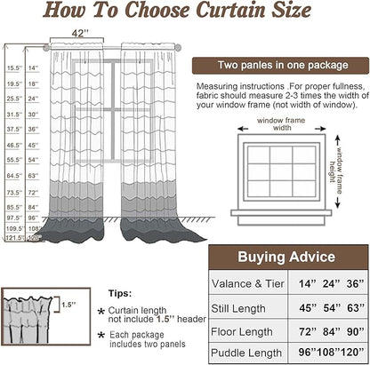 Chyhomenyc Sheer Curtains 54 Inch Long 2 Panels, Short Voile Drapes for Dinning Small Windows Bathroom Living Room Bedroom, Rod Pocket, 42Wx54L Inches, 2PCS, Blush Pink