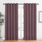 NICETOWN Room Darkening Draperies Window Curtain Panels, Dry Rose, 2 Panels, W60 x L84 -inch, Thermal Insulated Grommet Room Darkening Curtains for Bedroom