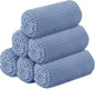 Buryeah 6 Pcs Flannel Throw Blanket Bulk 50 x 60 in Sleepover Blanket Outdoor Wedding Throw Lightweight, Oeko-tex Standard 100 Certified for Sofa Homeless Gifts (Royal Blue)