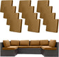 12Pcs Stretch Patio Cushion Covers,Outdoor Couch Covers Replacement,Outdoor Couch & Sofa Slipcovers,for Patio Furniture Cushion Covers,Washable Reusable urniture Protector (Camel,Cover Only)