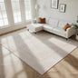 Washable Rugs 8x10 Area Rugs for Living Room- Vintage Brown Rugs for Bedroom,Dining Room, Large Soft Low Pile Carpet with Non Slip Rubber Backing,Neutral Accent Rug for Nursery Home Office