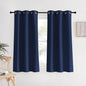 NICETOWN Navy Blackout Curtains & Drapes, 1 Pair, W34 x L60, Window Treatment Energy Saving Thermal Insulated Room Darkening Solid Grommet Panels for Living Room