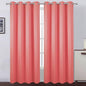 LEMOMO Blackout Curtains 52 x 95 inch/Coral Curtains Set of 2 Panels/Thermal Insulated Room Darkening Bedroom Curtains