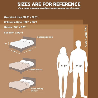 Bedsure GentleSoft Queen Blanket for Bed - Cozy Soft Blankets for Women, Cute Large Fall Throws for Girls, Blue, 90x90 Inches