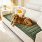 Couch Cover for Dogs Washable, Fuzzy Pet Couch Covers for 3 Cushion Sofa Pet Friendly, Non Slip Sofa Cover (Green, 23.6" x 47"/60 x 120cm)