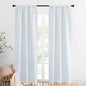 NICETOWN Greyish White Window Curtain Panels - Thermal Insulated Rod Pocket Room Darkening Curtain Sets for Bedroom (Greyish White, 2 Panels, 34 in x 84 in (W x L))