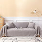 HANDONTIME Couch Cover for Dogs Grey Sectional Couch Covers for 3 Cushion Couch Sofa Flower Lace Sofa Covers Machine Washable Easy Install Futon L Shaped Couch Cushion Covers for Cat Kids, 71" X134"