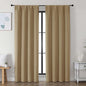 Simplebrand Ava Taupe Blackout Curtains for Bedroom, 78 Inch Length, 2 Panels Set, Privacy Thermal Insulated Rod Pocket Window Curtains for Patio, French Door, W40 x L78 Inch