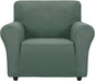 ZNSAYOTX Super Stretch Chair Slipcover Universal Sofa Chair Covers for Living Room Dogs Pet Furniture Protector Spandex Armchair Slipcovers with Anti Slip Foam Sticks (Pea Green, Chair)