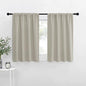 NICETOWN Blackout Curtains for Living Curtains, Room Darkening Window Curtain Panels, Easy-Care Solid Thermal Insulated Draperies/Drapes for Daughter Room (Natural, 2 Panels, 34 by 30)