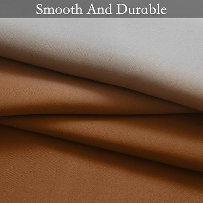 SimpleHome Ombre Room Darkening Curtains for Living Room, Light Blocking Burnt Orange to Grey White Thick Thermal Insulated Grommet Window Curtains Drapes for Bedroom, 2 Panels, 52x96 inches Length
